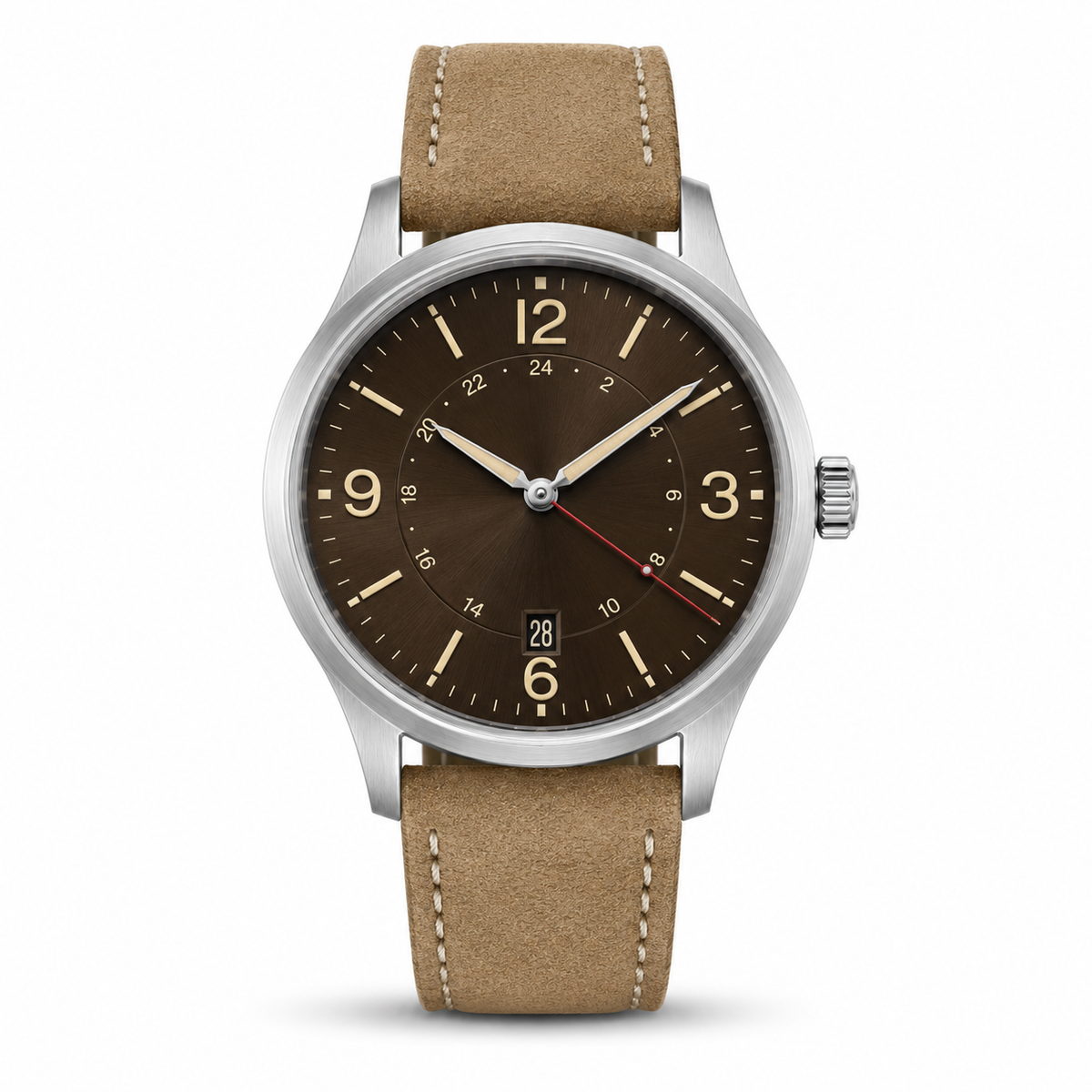 Montre Field avec cadran marron